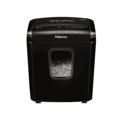 Destructora Fellowes 6M/ Minicorte de 4 x 12mm/ Negra