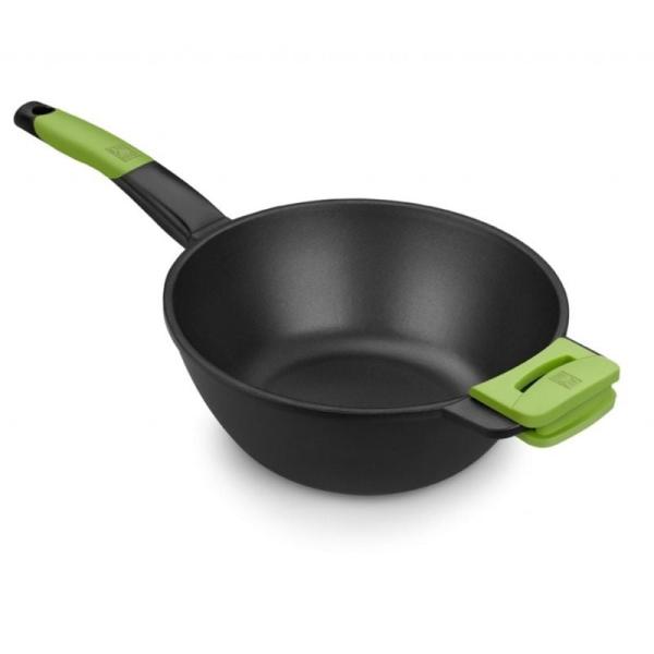 Sartén Bra Wok Prior A121471/ Ø28cm/ Aluminio fundido/ Apta para Inducción