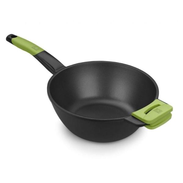 Sartén Bra Wok Prior/ Ø24cm/ Aluminio fundido/ Apta para Inducción