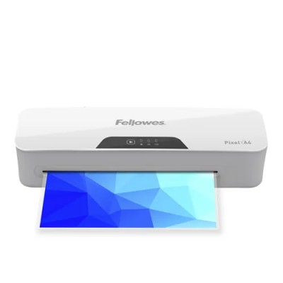 Plastificadora Fellowes Pixel A4/ hasta A4 y 125 Micras/ Blanca