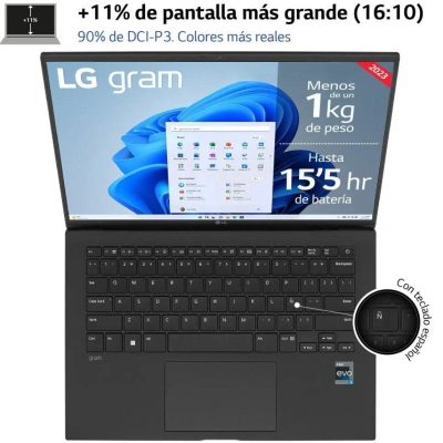 Portátil LG Gram 14Z90R-Q.AP75B Intel Core i7-1370P/ 32GB/