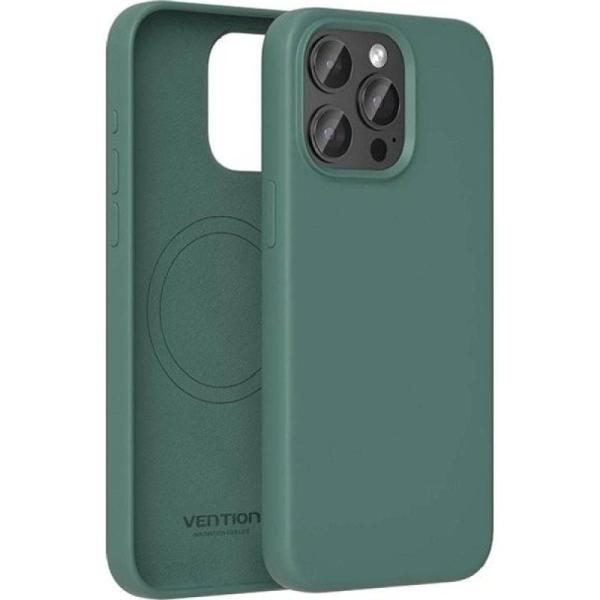 Funda Silicona con Magsafe Vention KUDG0-10/ Compatible con iPhone 13/ Verde