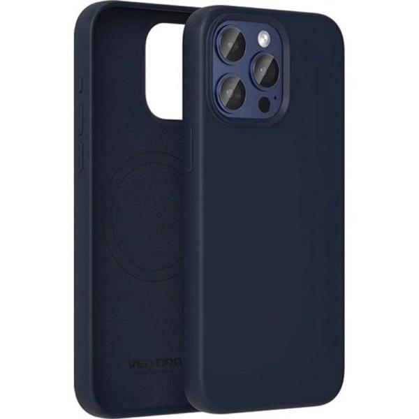 Funda Silicona con Magsafe Vention KUEL0-10/ Compatible con iPhone 14/ Azul Medianoche