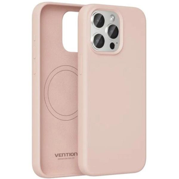 Funda Silicona con Magsafe Vention KUEP0-20/ Compatible con iPhone 14 Plus/ Rosa