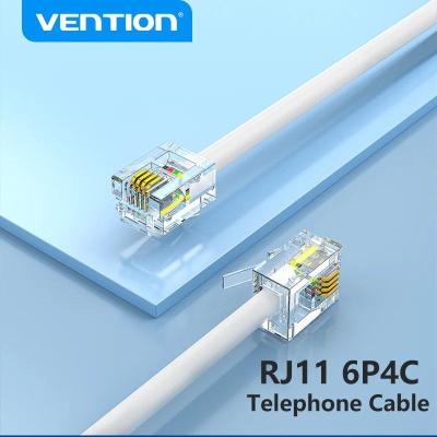 Cable de Teléfono RJ11 6P4C Vention IQBWI/ 3m/ Blanco