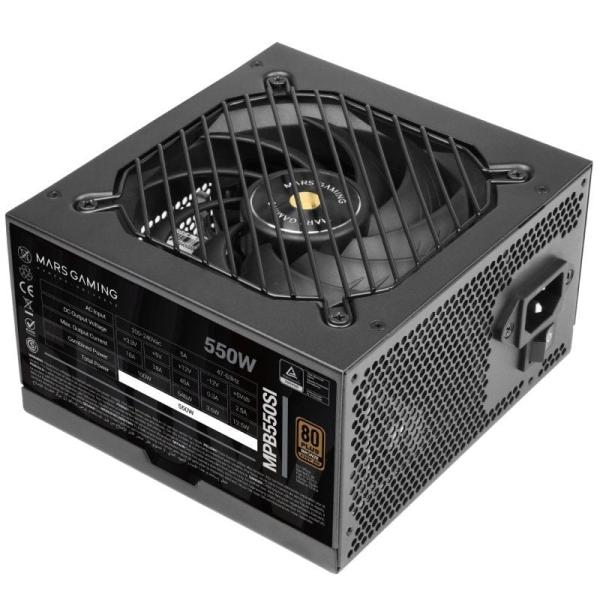 Fuente de Alimentación Mars Gaming MPB550SI/ 550W/ Ventilador 12cm/ 80 Plus Bronze