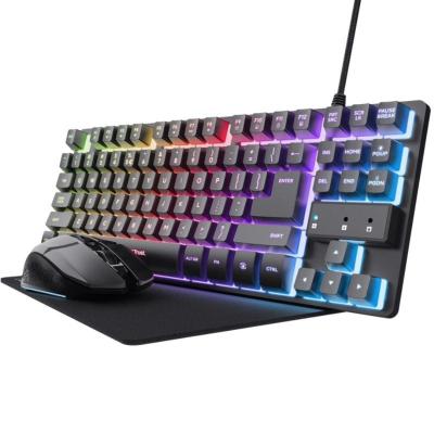 Pack Gaming Trust Gaming GXT 794/ Teclado RGB + Ratón RGB +