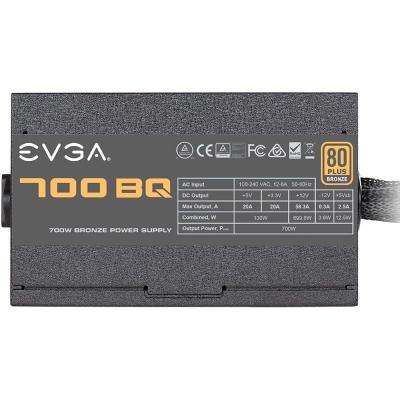 Fuente de Alimentación EVGA 700 BQ/ 700W/ Ventilador 12cm/ 80