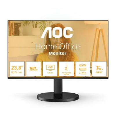 AOC 24B3CF2 23.8'/ Full HD/ Multimedia/ Regulable en altura/