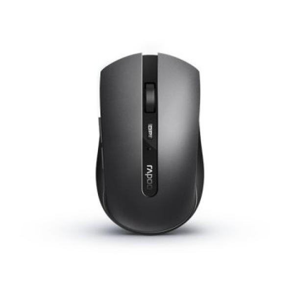 Mouse Rapoo Wireless Y Bluetooth M660 Silent 2.4g Ghz Bt 5.0 Usb 3.0 4 Botones 1600 Ppp Ajustable Gris Oscuro Multi Mode