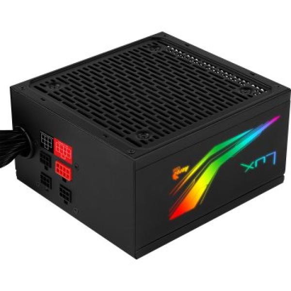 (km0) Fuente Alimentacion Aerocool Lux Rgb 650w, Certificado 80 Plus Bronze, Modular , Pfc Activo Cash30