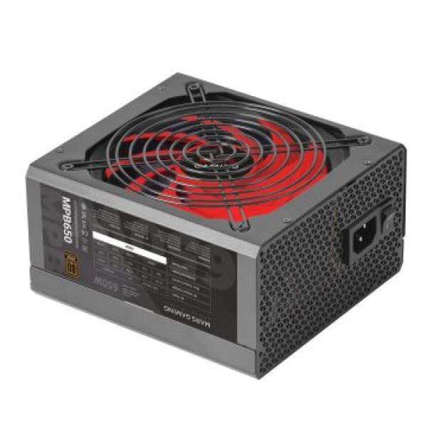 (km0) Fuente De Alimentacion Tacens Mars Gaming 650w, Certificacion 80+ Bronze, Pfc Activo, Vent. 12x12cm