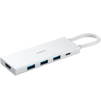 Docking USB 3.0 Tipo-C Xiaomi 5 en 1/ 3xUSB/ 1xUSB Tipo-C PD/