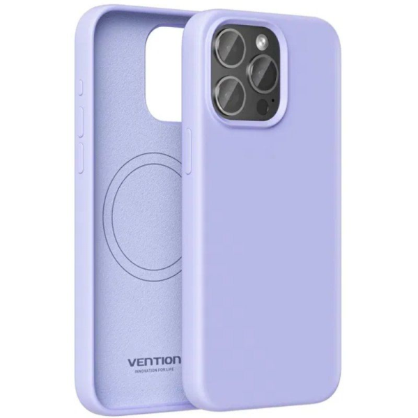 Funda Silicona con Magsafe Vention KUEV0-10/ Compatible con iPhone 14/ Morado