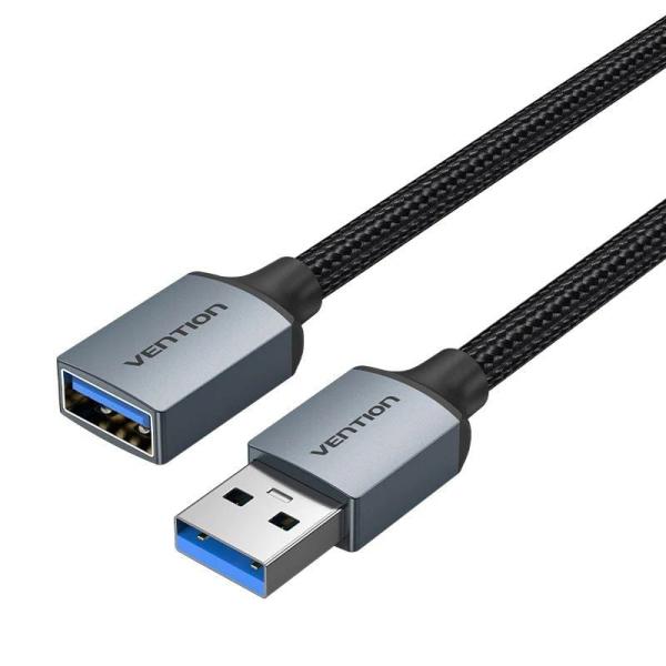 Cable Alargador USB 3.0 Vention CBLHF/ USB Macho - USB Hembra/ 5Gbps/ 1m/ Gris