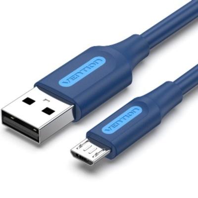 Cable USB 2.0 Vention COLLF/ USB Macho - MicroUSB Macho/ Hasta