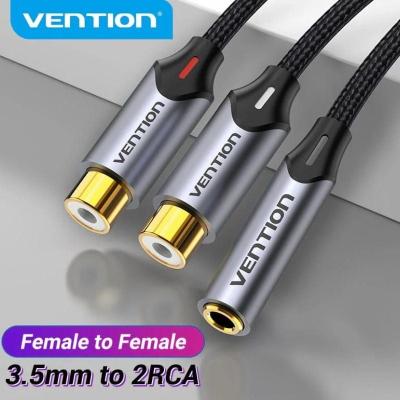 Cable Estéreo Vention BCOHY/ Jack 3.5 Hembra - 2x RCA Macho/