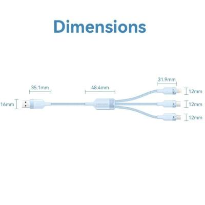 Cable USB 2.0 Lightning Vention CTPBG/ USB Macho/ USB Tipo-C