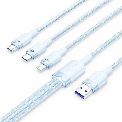 Cable USB 2.0 Lightning Vention CTPLG/ USB Macho/ USB Tipo-C