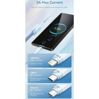 Cable USB 2.0 Lightning Vention CTPLG/ USB Macho/ USB Tipo-C