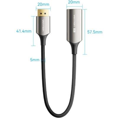 Cable Conversor Vention HFNBC/ DisplayPort Macho - HDMI Hembra/