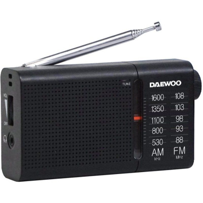 Radio Portátil Daewoo DW1119/ Negra