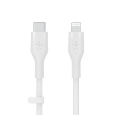 Cable Belkin Caa009bt2mwh Usb-c A Lightning Silicona Clip 2m