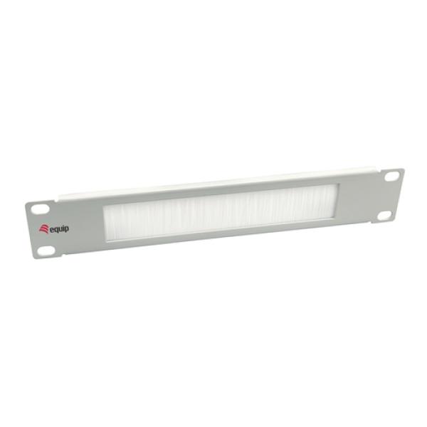 Panel Pasacables Con Cepillo Armario Rack 10" Color Gris Claro (ral 7035)