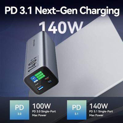 Powerbank 27000mAh Vention FHVH0/ 140W/ Gris/ Incluye Cable USB