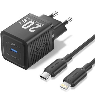 Cargador Gan de Pared Vention TZ-FEPB0-EU-02/ 1xUSB Tipo-C +