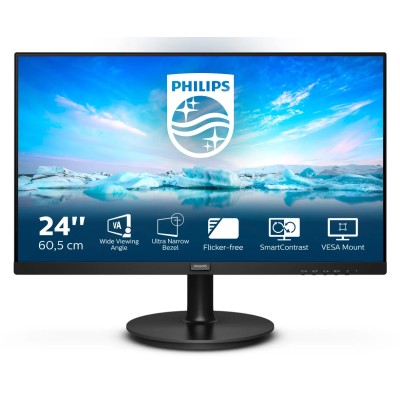 Monitor Philips 241V8L 23.8'/ Full HD/ Negro