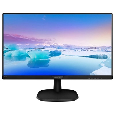 Monitor Philips 243V7QDAB 23.8'/ Full HD/ Multimedia/ Negro