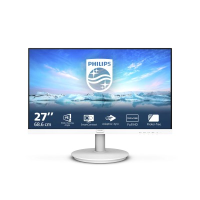 Monitor Philips 271V8AW 27'/ Full HD/ Multimedia/ Blanco