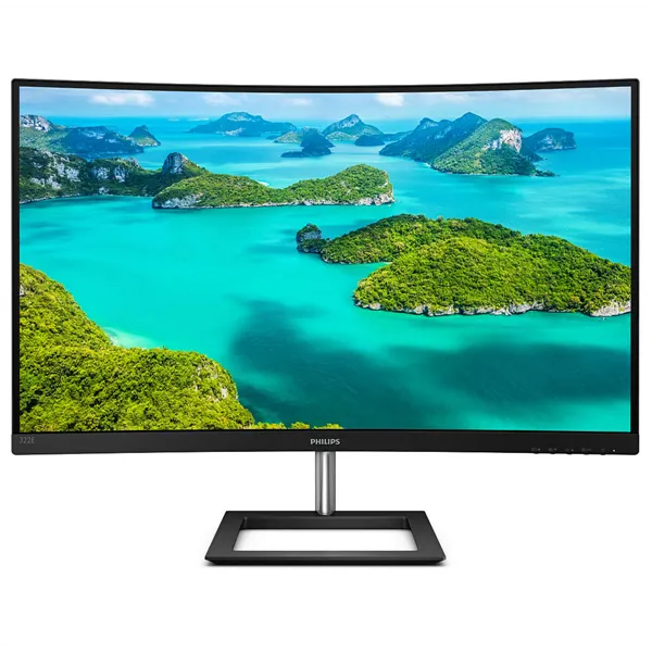 Monitor Profesional Curvo Philips E-Line 322E1C 31.5'/ Full HD/ Negro