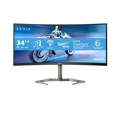 Monitor Gaming Curvo Philips Evnia 5000 34M1C5500VA 34'/ WQHD/