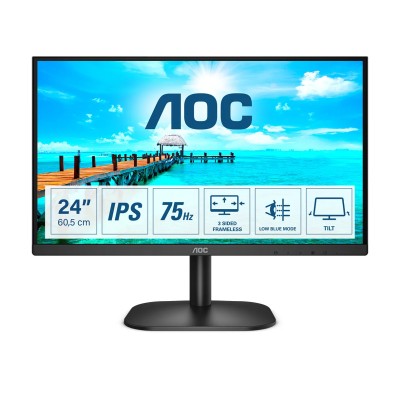 AOC 24B2XDA 24" Monitor IPS LED FHD 4ms Altavoces/HDMI/VGA/DVI