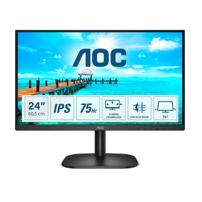 AOC 24B2XH 24" Monitor IPS LED FHD 4ms HDMI/VGA 75Hz