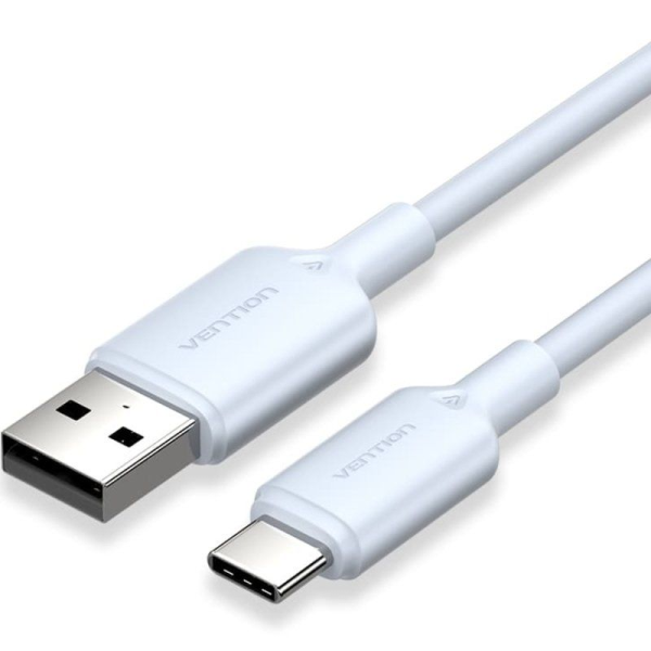 Cable USB 2.0 Tipo-C Vention CTQLF/ USB Tipo-C Macho - USB Macho/ Hasta 60W/ 480Mbps/ 1m/ Azul