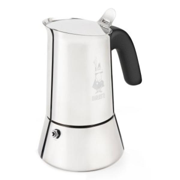 Cafetera Italiana Bialetti Venus 2 Tz De Acero Inoxidable Con Induccion Para 2 Tazas