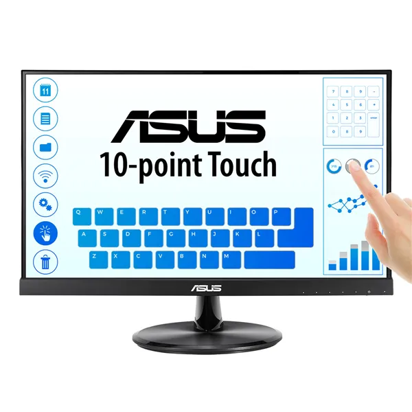 Monitor Profesional Táctil Asus VT229H 21.5'/ Full HD/ Multimedia/ Negro