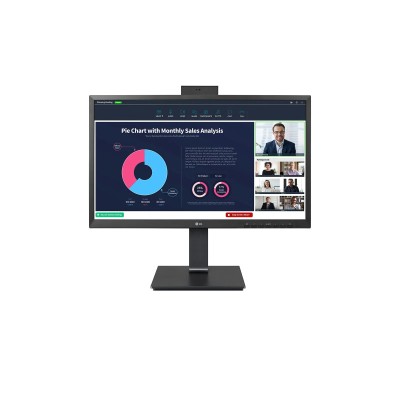 Monitor Profesional LG 24BP75CP-B 23.8'/ Full HD/ Webcam/