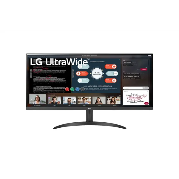 Monitor Profesional Ultrapanorámico LG 34WP500-B 34'/ WFHD/ Negro