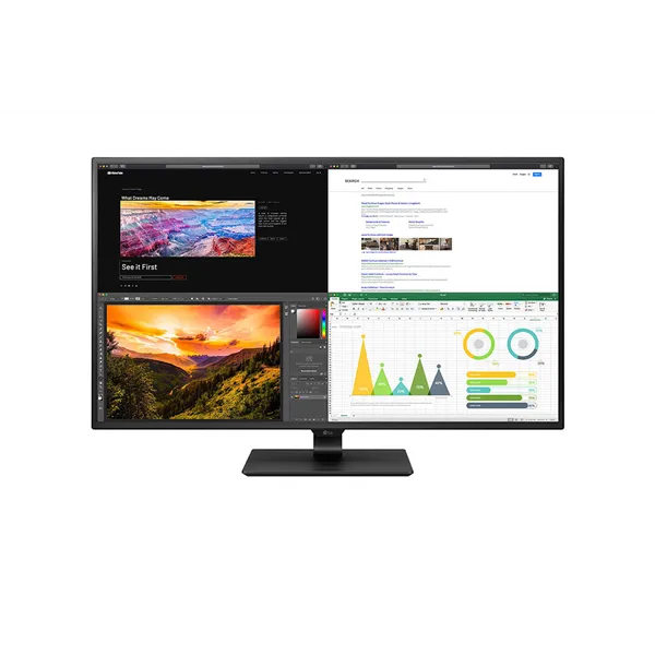 Monitor Profesional LG 43UN700P-B 42.5'/ 4K/ Multimedia/ Negro