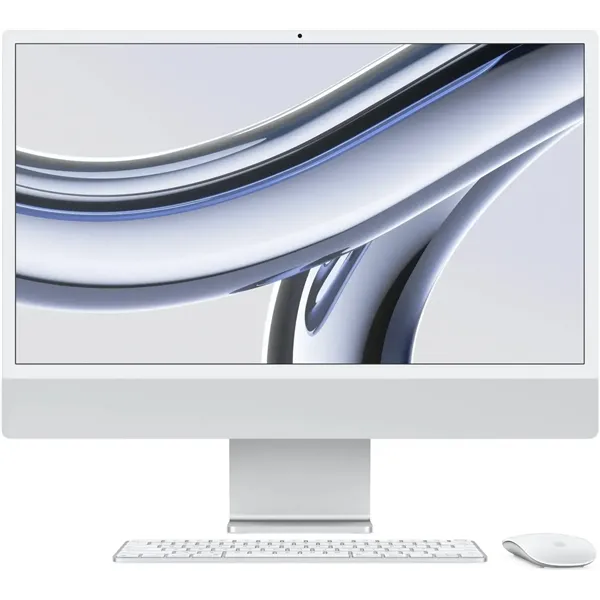 Apple iMac 24' Retina 4,5K 2024 con Apple M3 8x Core 8GB 256GB SSD 10x GPU Plata