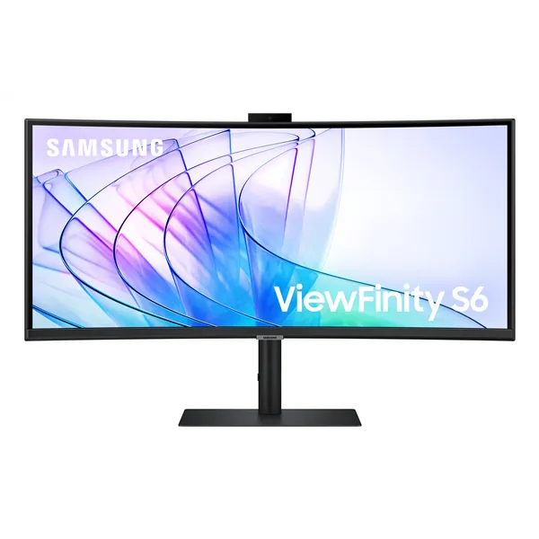 Monitor Profesional Ultraparonámico Curvo Samsung ViewFinity S6 S34C652VAU 34'/ UWQHD/ Webcam/ Multimedia/ Negro