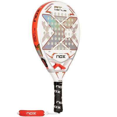 Pala de Pádel NoxSport AT Pro Cup 2024/ Blanca y Naranja