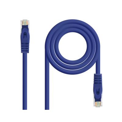 Cable De Red Latiguillo Rj45 Utp Cat6a Awg24 0.5 M Azul