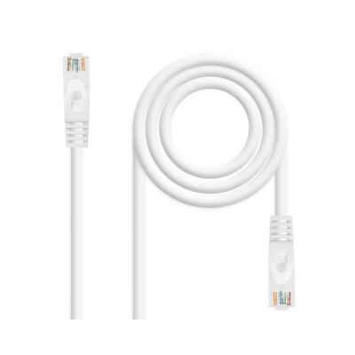 Cable De Red Latiguillo Rj45 Utp Cat6a Awg24 0.5 M Blanco