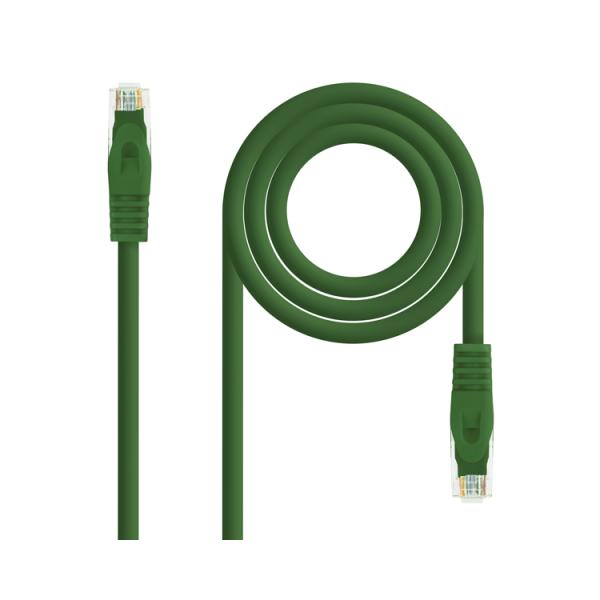 Cable De Red Latiguillo Rj45 Utp Cat6a Awg24 1 M Verde Nanocable