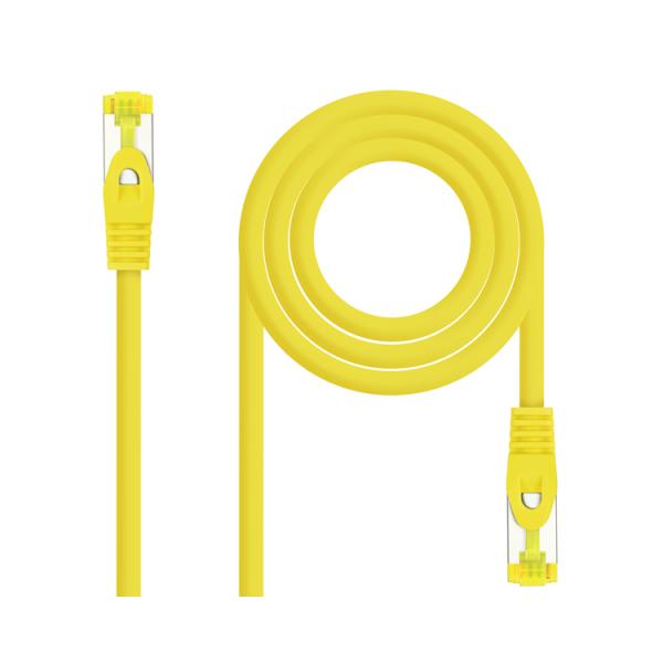 Cable De Red Latiguillo Rj45 Sftp Cat6a Awg26 0.5 M Amarillo Nanocable